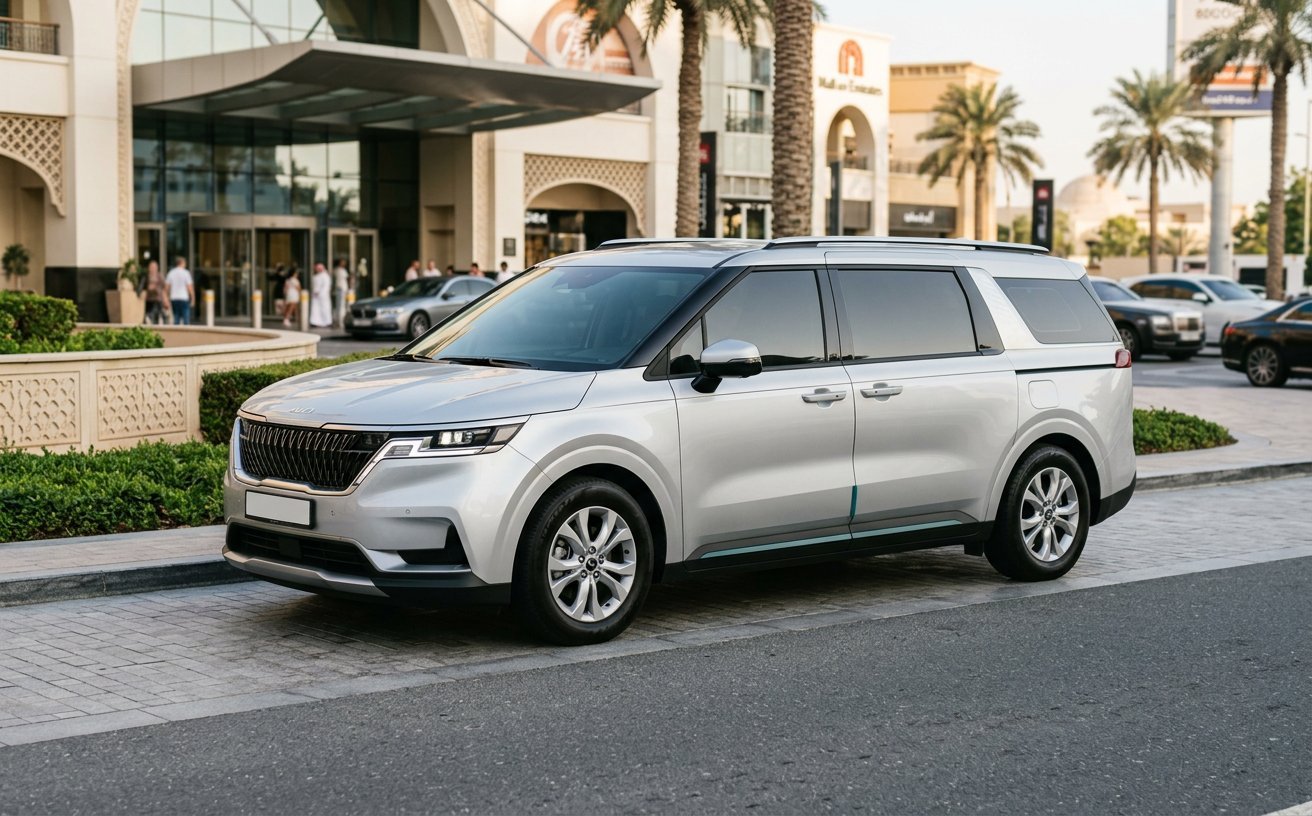 Illustrative Kia Sedona 7-seat MPV fleet visual
