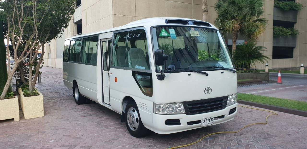 22 seater coaster minibus rental Dubai
